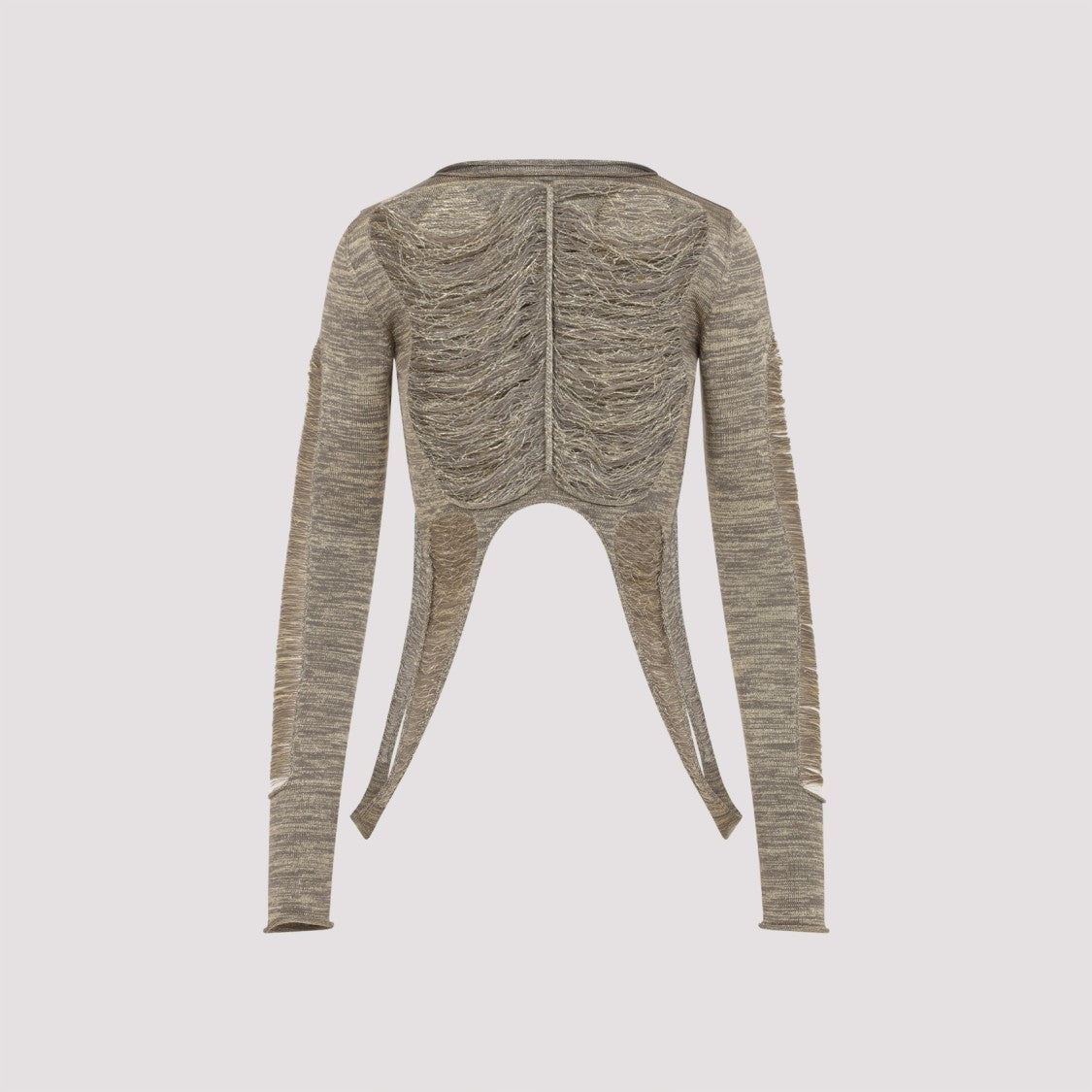 Rick Owens Tanja Ls Gold Wool Top