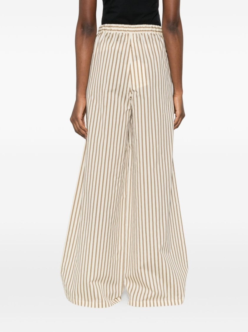 Max Mara Wide-Leg Striped Trousers