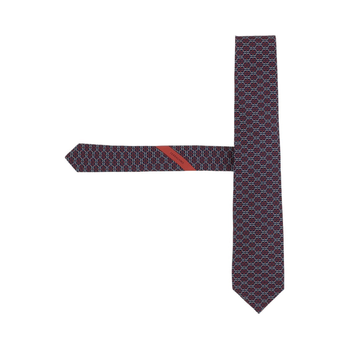 Salvatore Ferragamo Multi Geometric Patterned Silk Tie