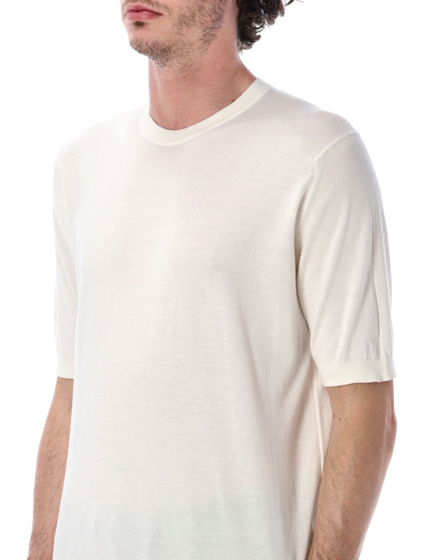 John Smedley Kempton Short Sleeve Knit Crewneck Tee