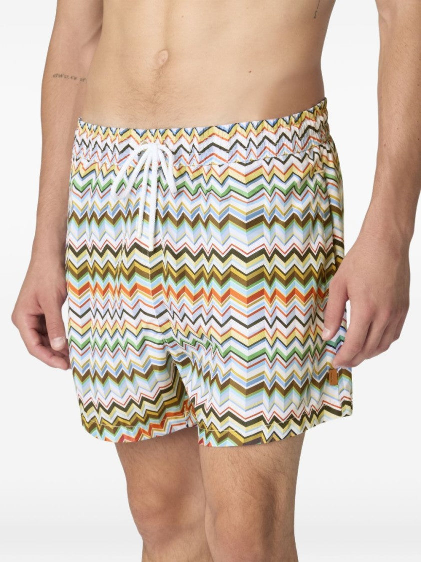 Missoni Zigzag Print Stretch Swimwear