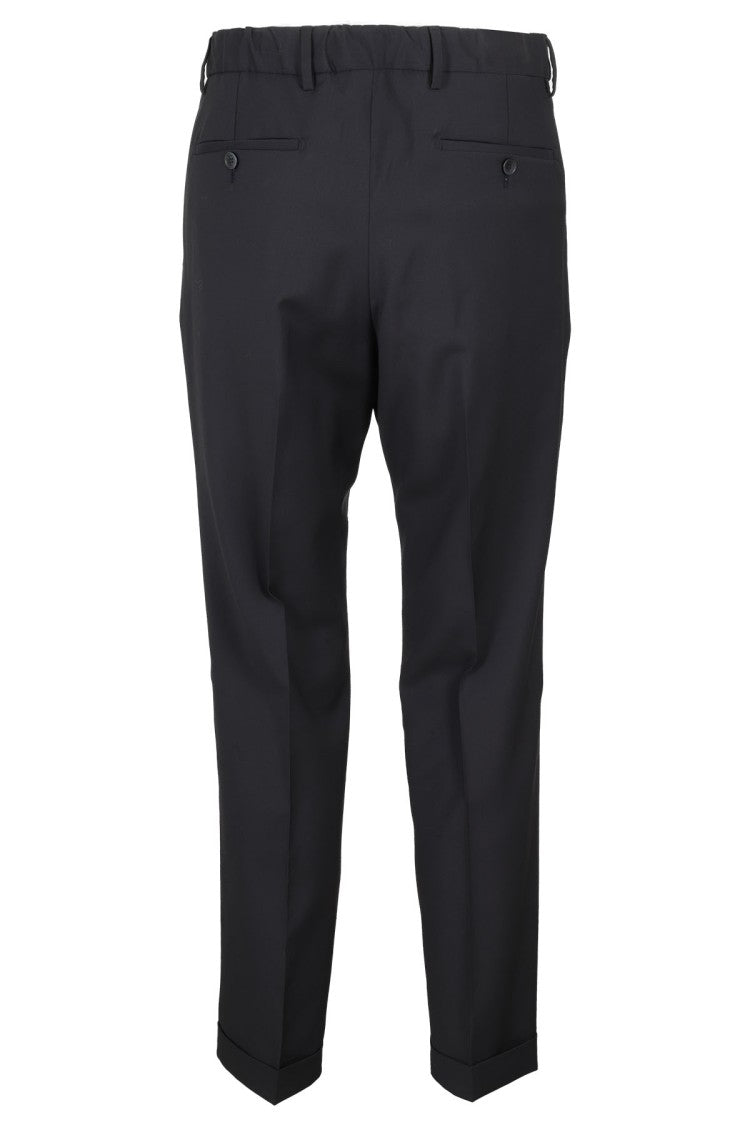 Briglia Blue Pinces Wool Zignone Model Pants