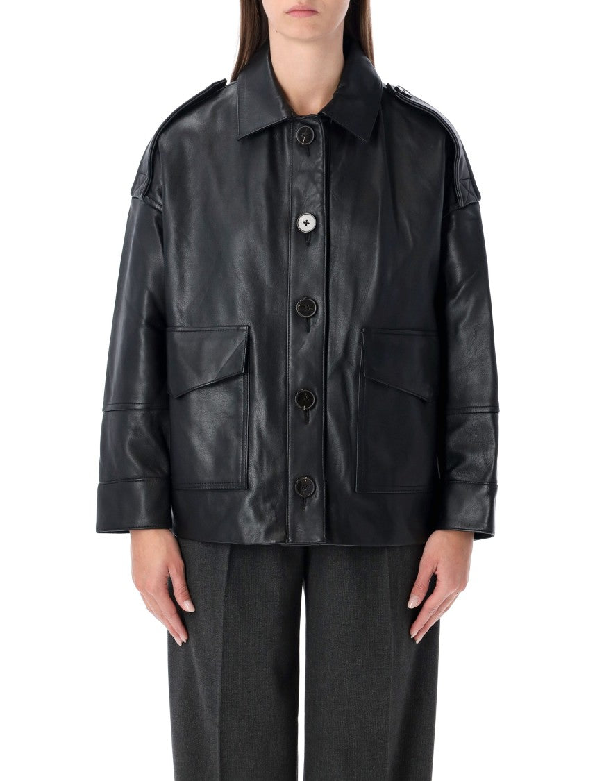 Sessun Harriboyd Bomber Leather