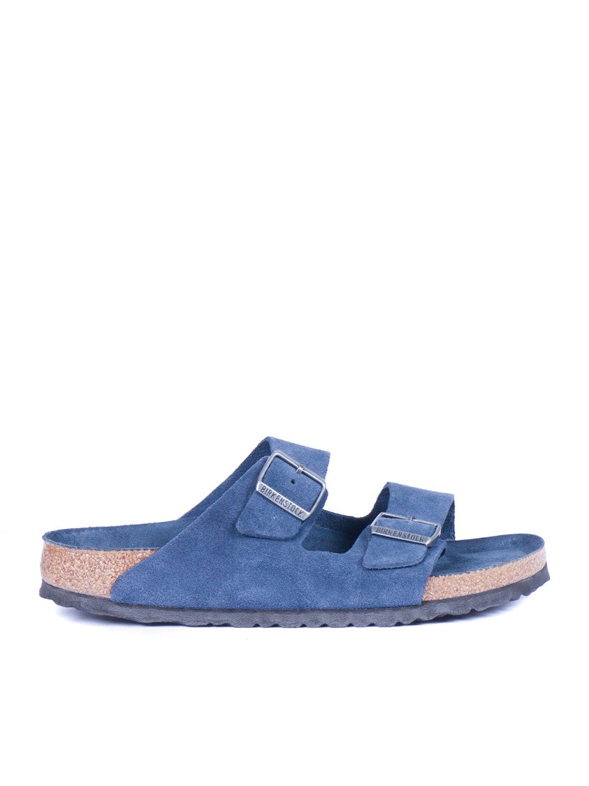 Birkenstock Navy Arizona Suede Leather Slide Sandal