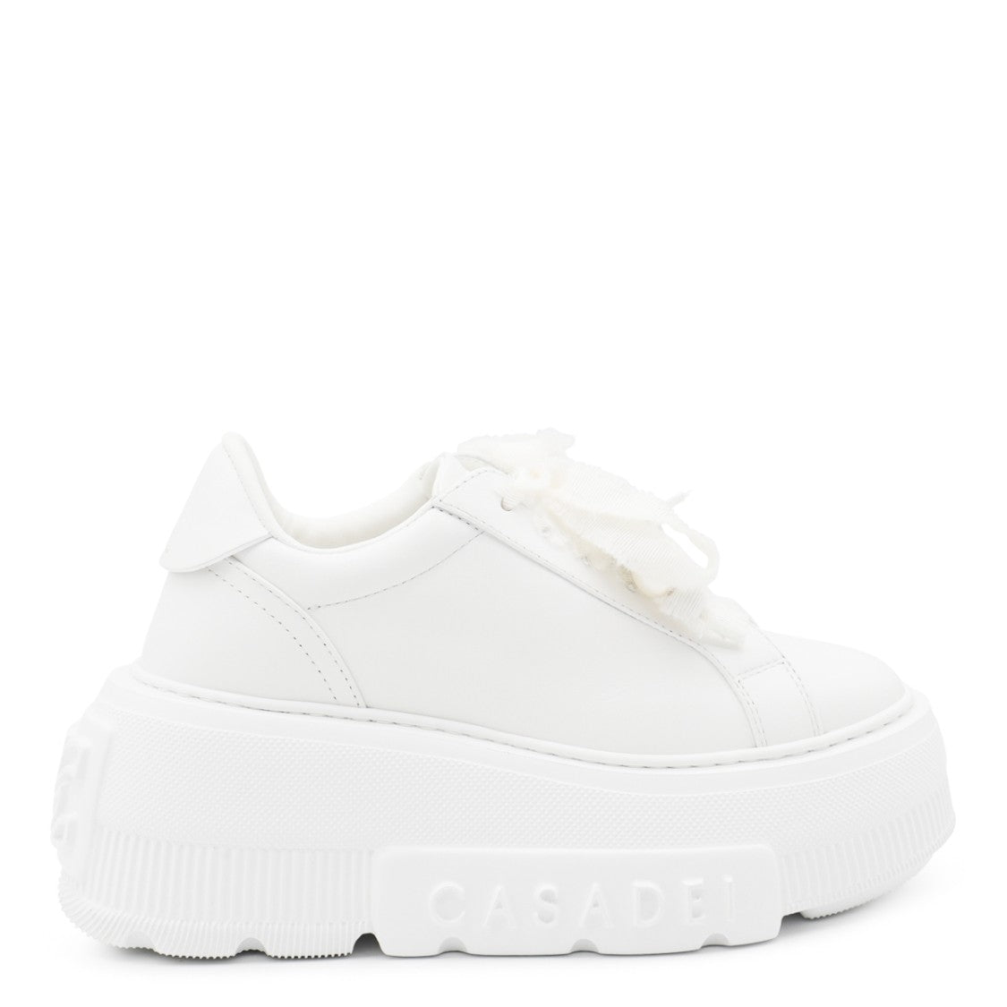Casadei White Leather Nexus Sneakers