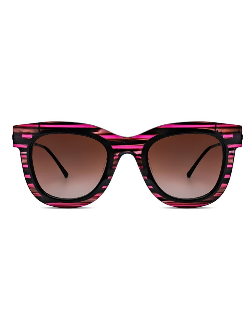 Thierry Lasry Elasty Bold Striped Rectangular Sunglasses