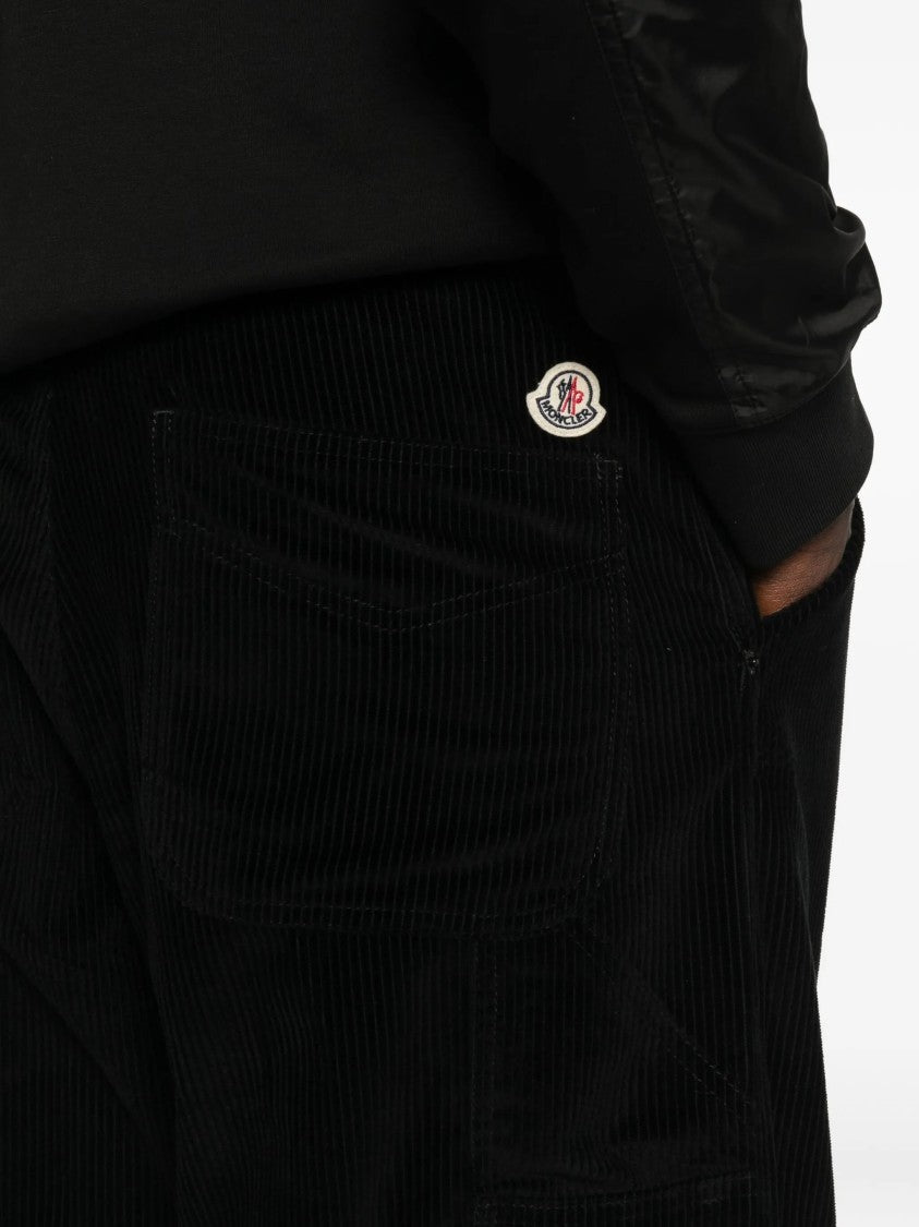 Moncler Textured Corduroy Straight-Leg Five-Pocket Pants