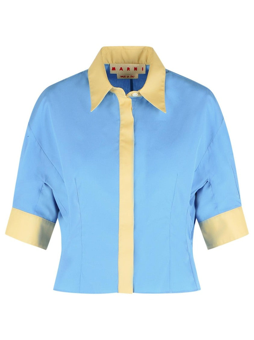 Marni Light Blue Cotton Shirt