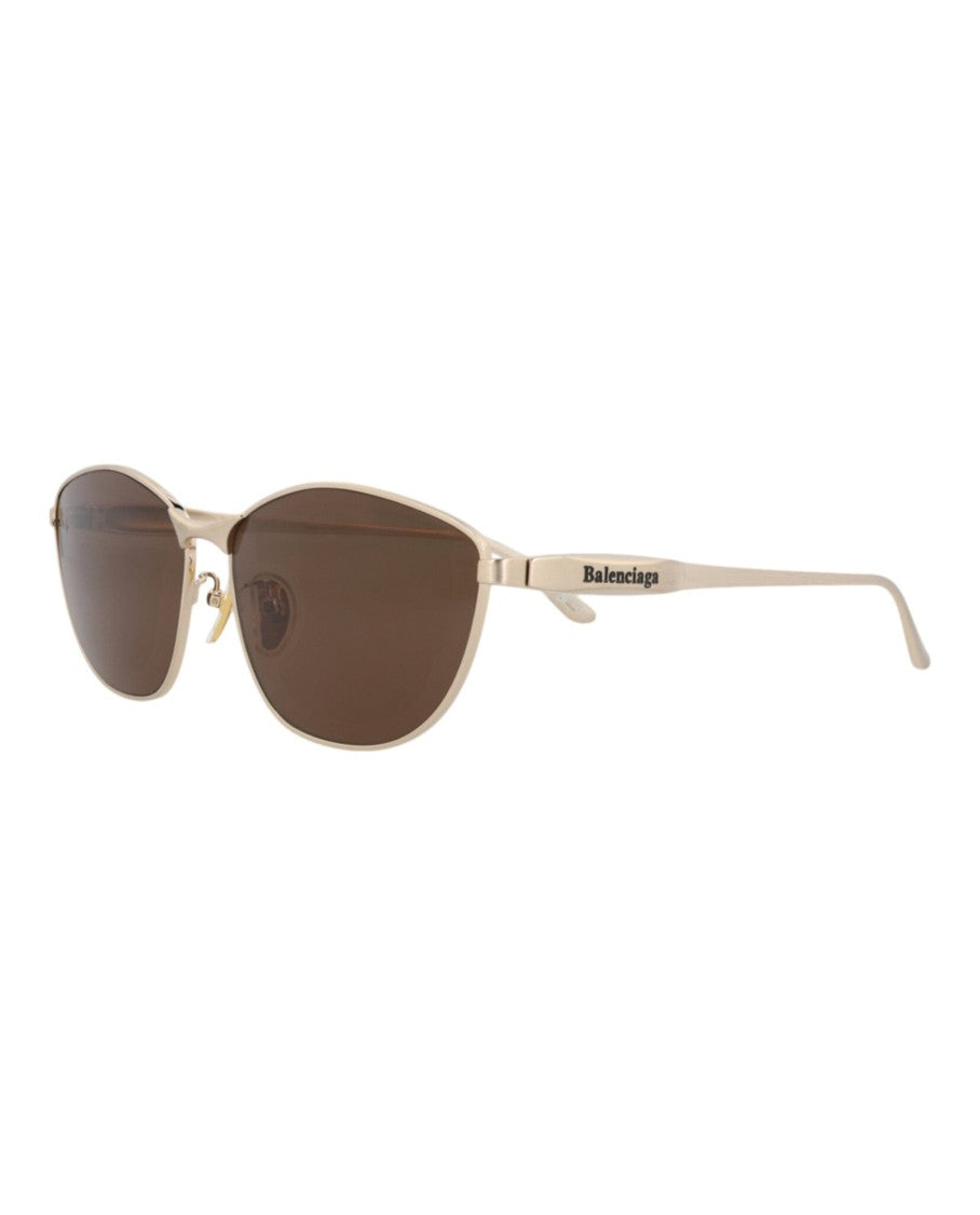 Balenciaga Cat Eye-Frame Metal Sunglasses