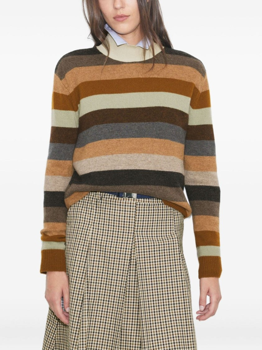Tory Burch Horizontal Striped Knit Sweater