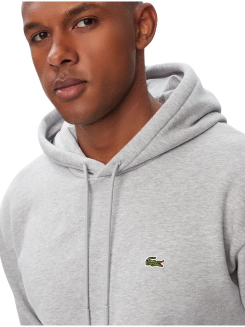 Lacoste Relaxed Fit Embroidered Hooded Sweatshirt