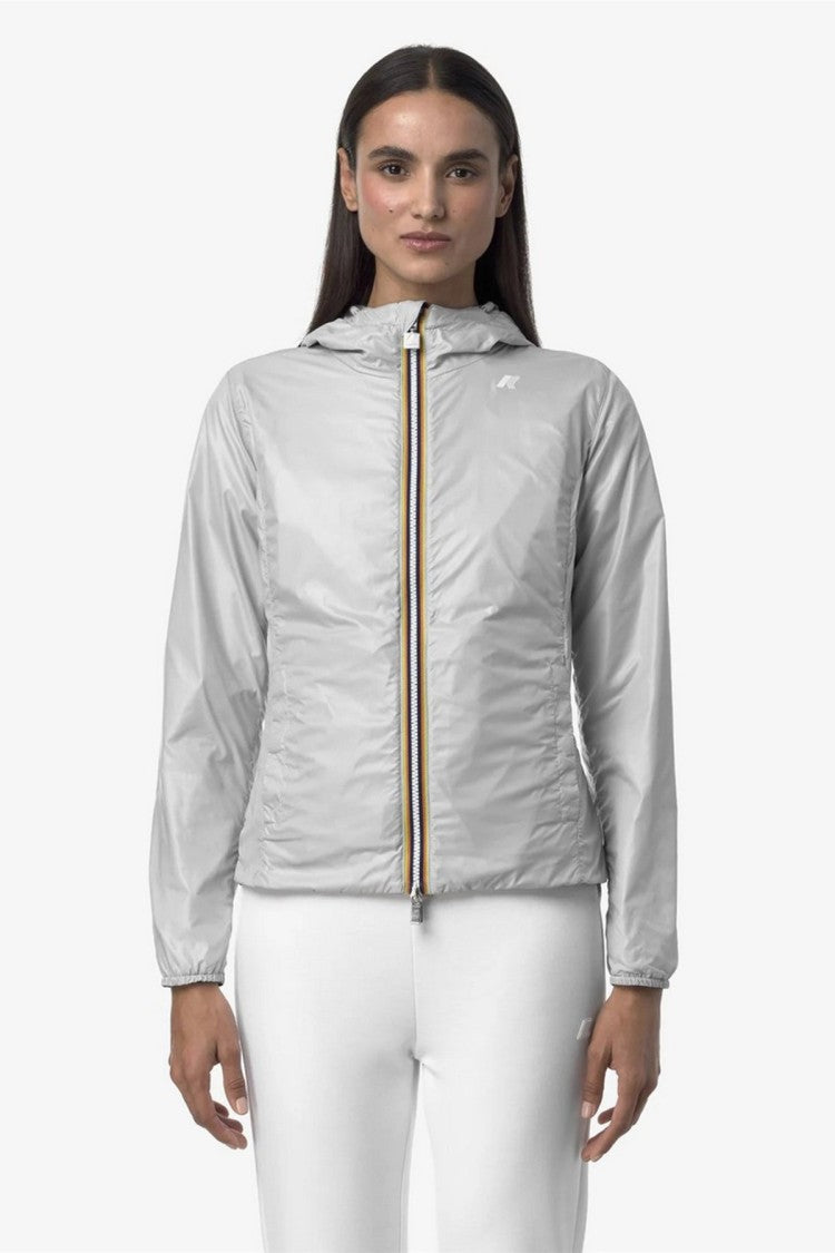 K-Way Grey Technical Nylon Zip-Up Jacket