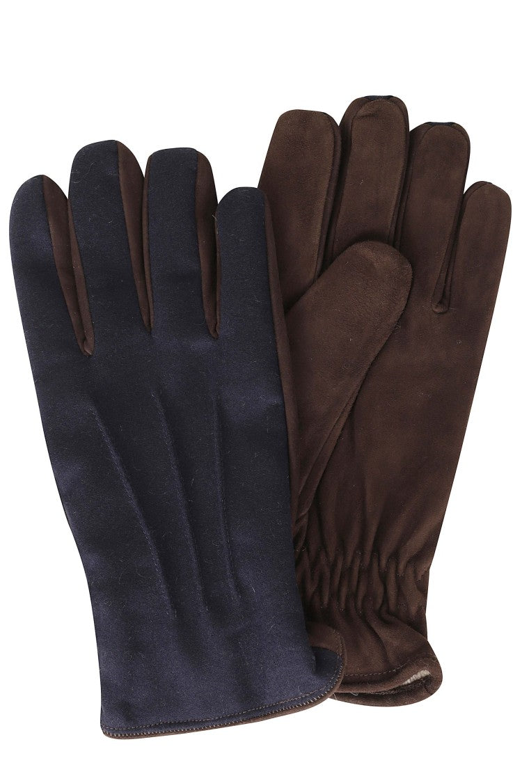 Gran Sasso Beige Wool Suede Gloves