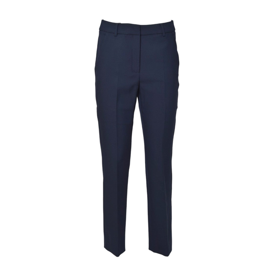 Max Mara Tailored Blue Trousers With Classic Waistband
