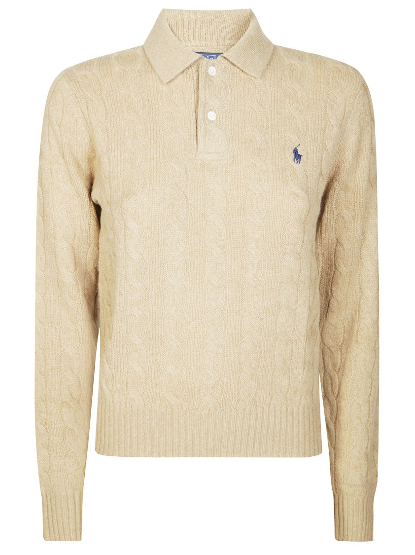 Polo Ralph Lauren Cable Knit Polo Collar Pullover