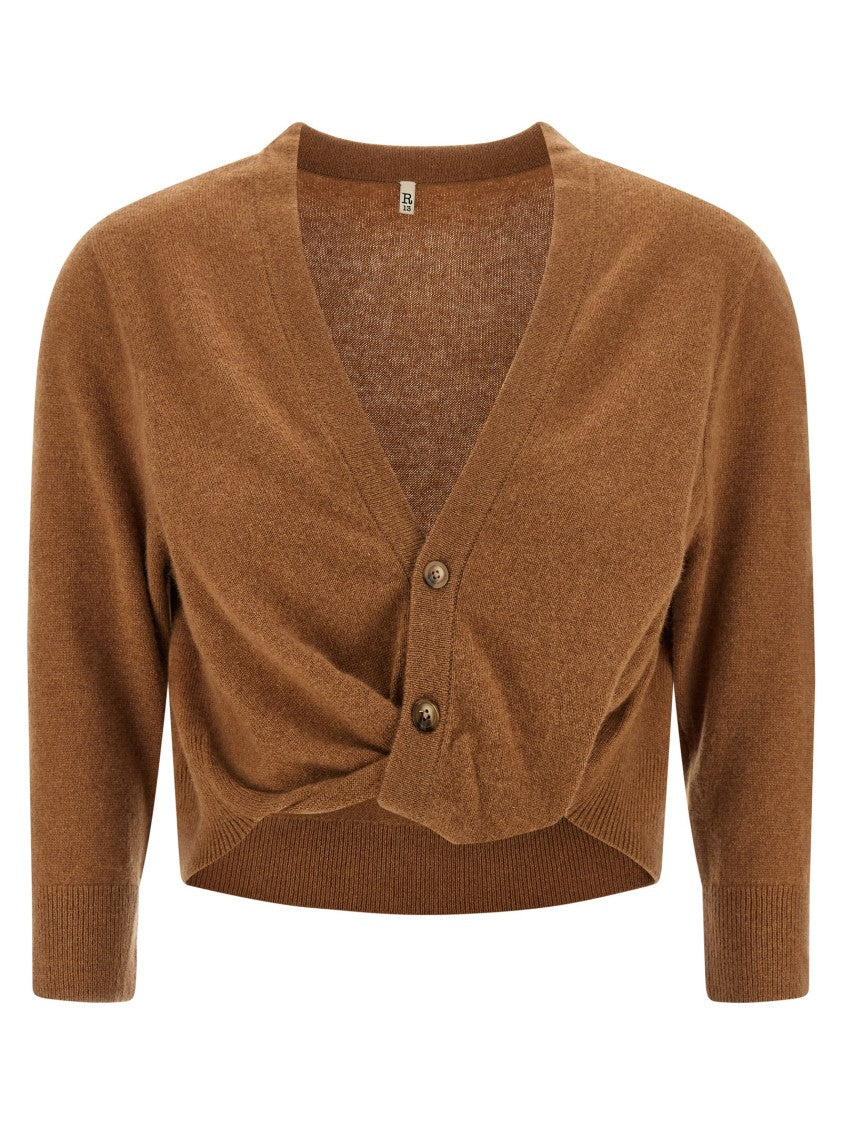 R13 Cropped Cashmere Cardigan