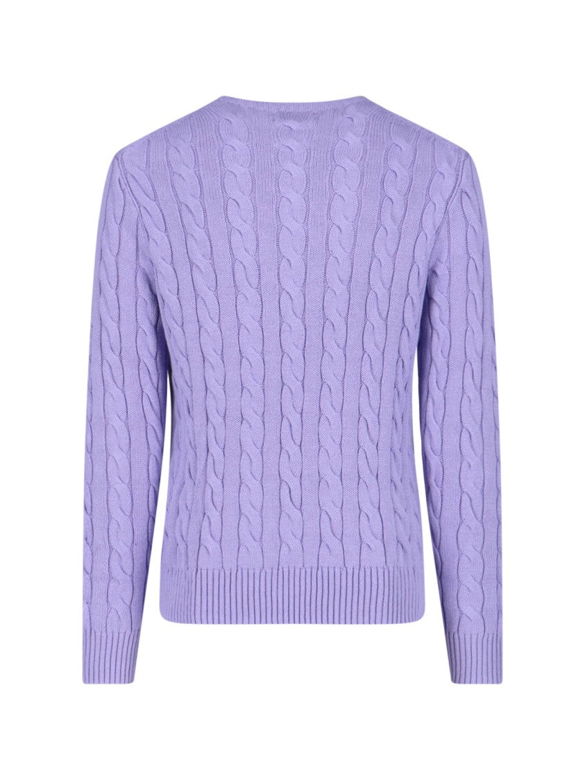 Polo Ralph Lauren Classic Knit Sweater With Ribbed Cuffs And Hem