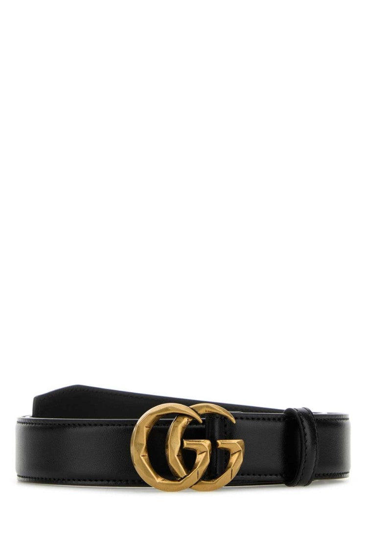 Gucci Brown Calfskin Leather Belt With Polished Finish