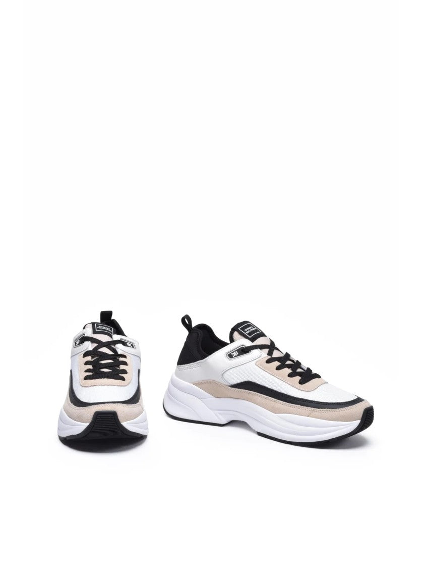 Tommy Hilfiger White Beige Sporty Runner Sneakers
