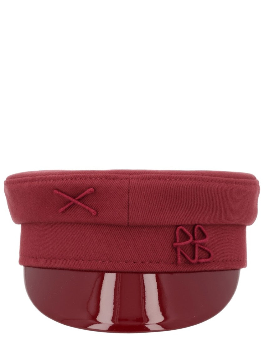 Ruslan Baginskiy Red Structured Cotton Visor Cap