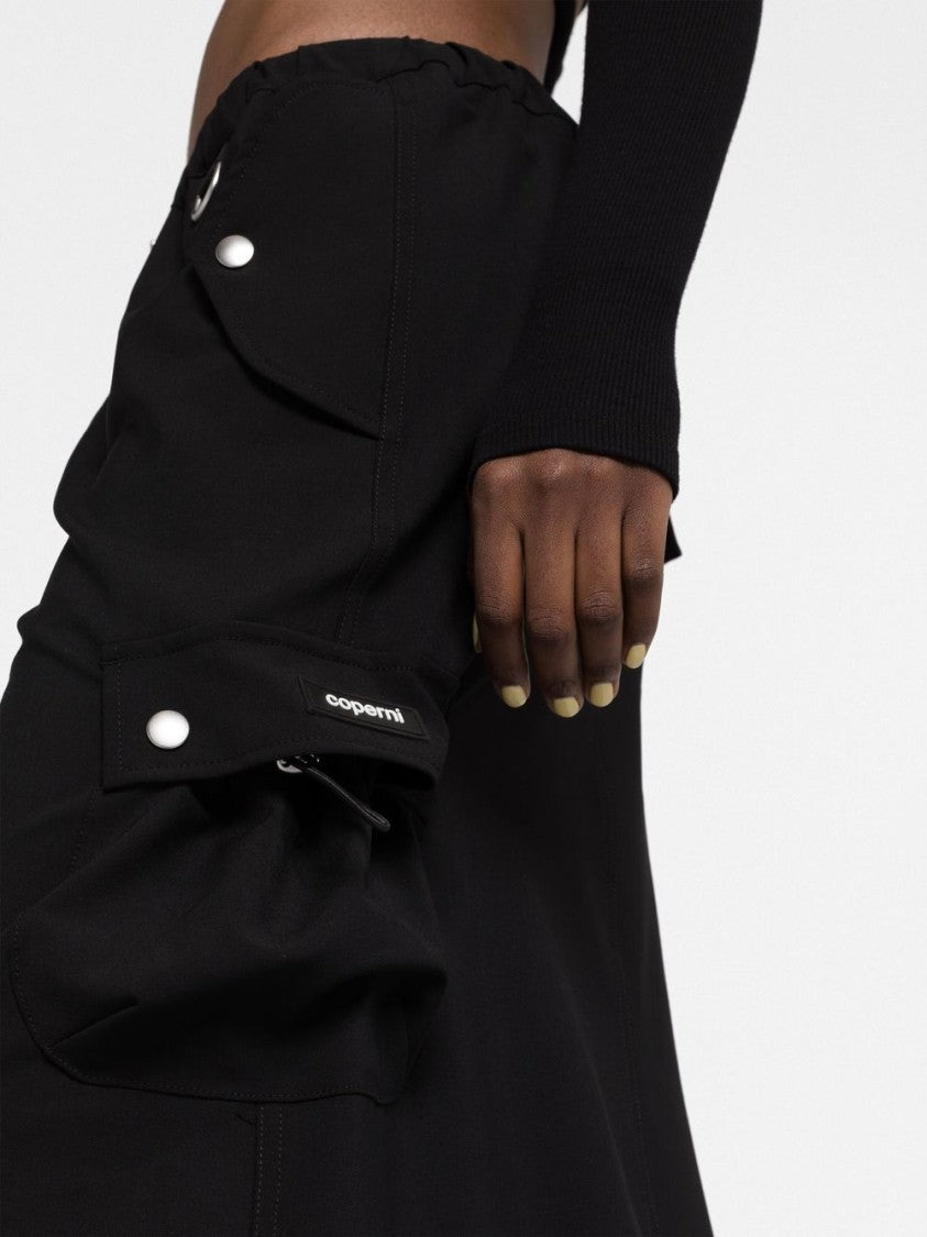 Coperni Floor-Length Black Maxi Skirt