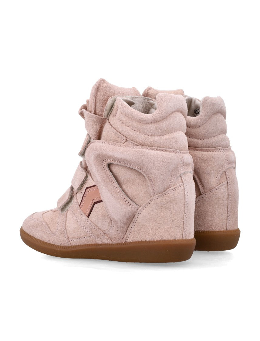 Isabel Marant Bekett Suede Leather Wedge Sneakers
