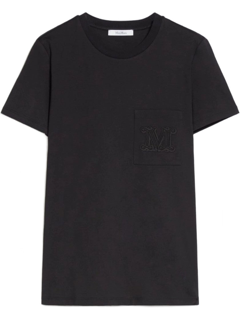 Max Mara Papaia Cotton Minimalist Chest Pocket T-Shirt