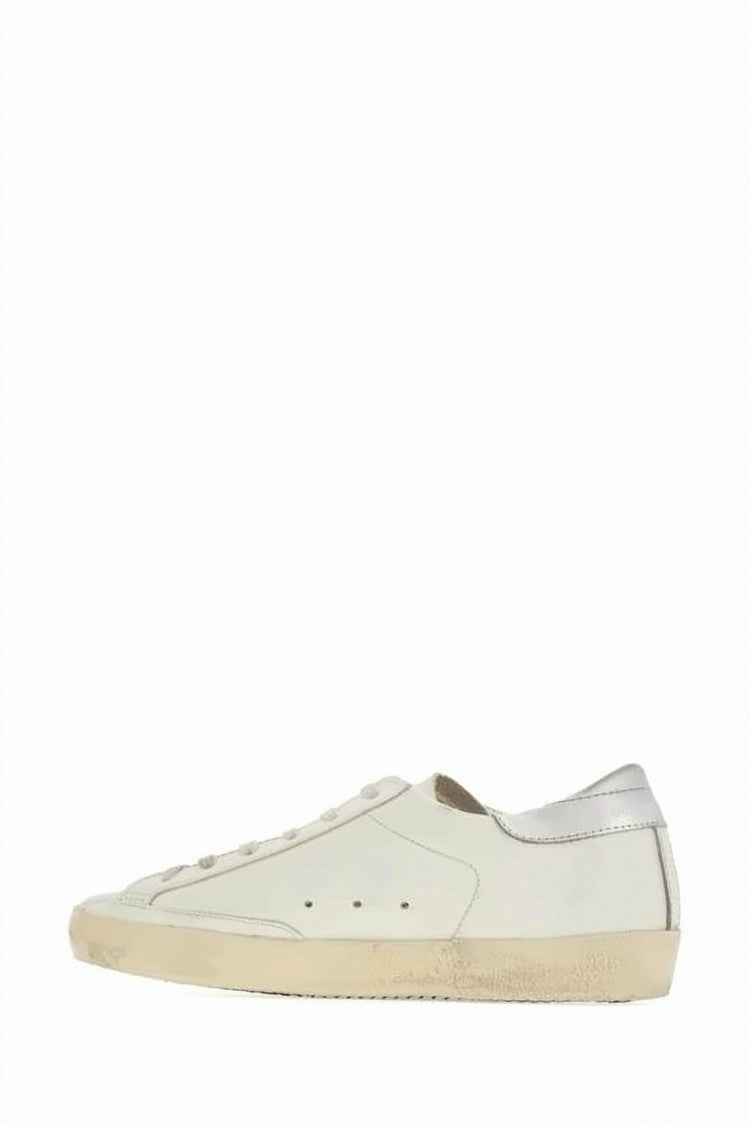 Golden Goose Classic Low-Top Sneakers With Metallic Silver Accents