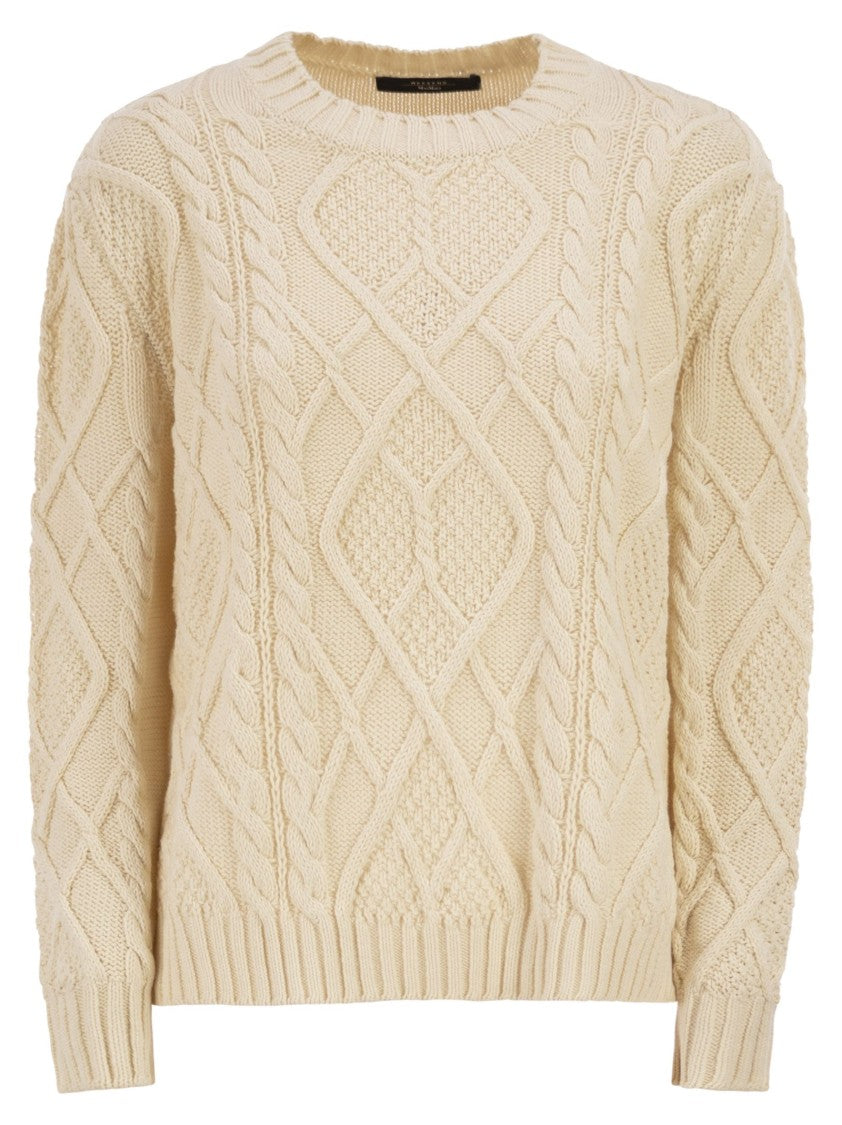 Max Mara Wkdtenore - Cotton Jumper With Cables