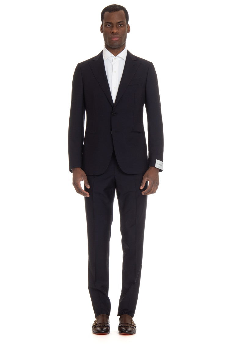 Caruso Miura Drop 8R Wool-Mohair Suit