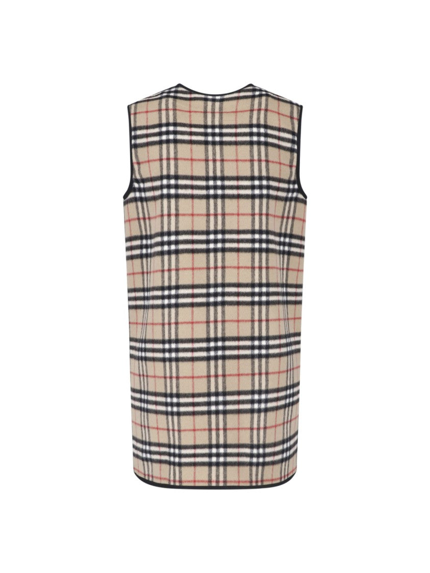 Burberry Check Wool-Cashmere Detachable Button Liner