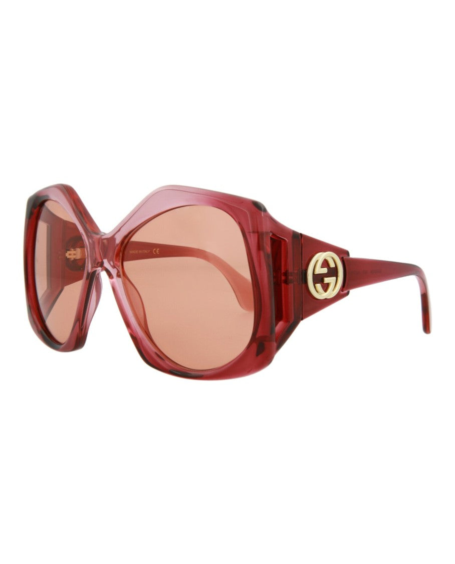Gucci Square-Frame Injection Sunglasses