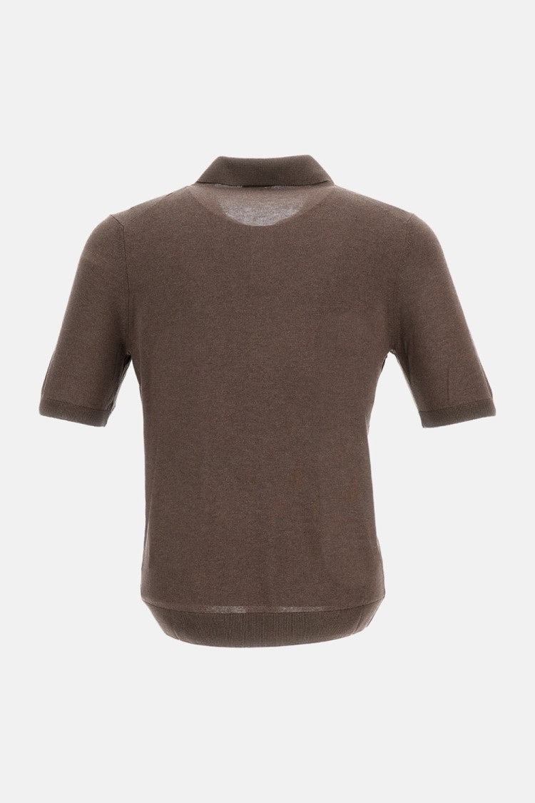 Tagliatore Keith Brown Silk Polo