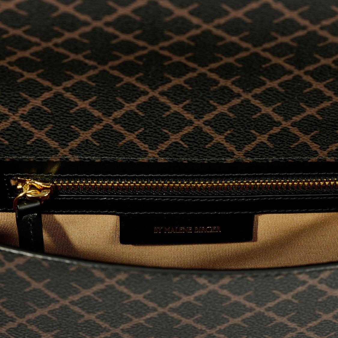 By Malene Birger Brown Tallie Geometric Shoulder Bag