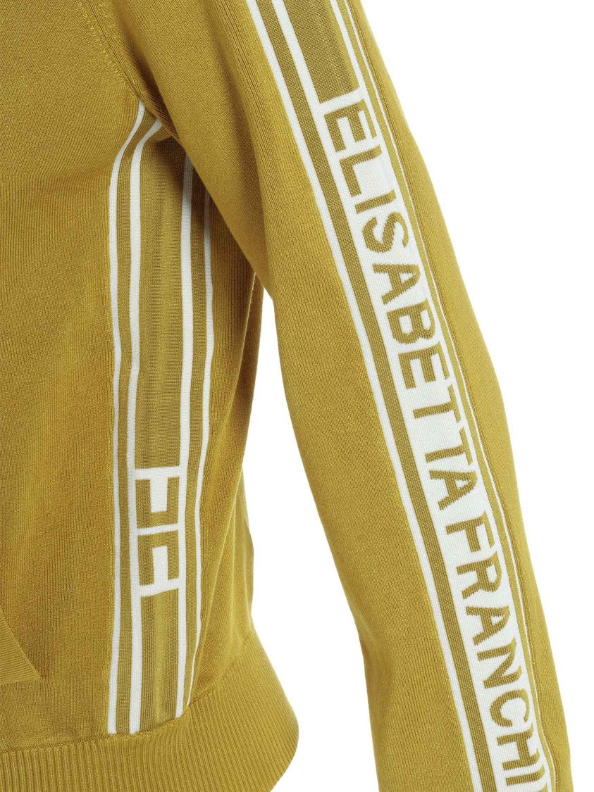 Elisabetta Franchi High-Collar Knit Top