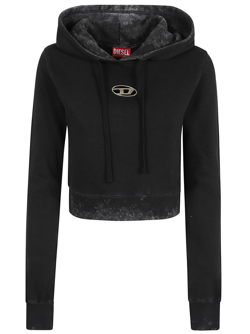 Diesel Black Cotton Sweatshirt