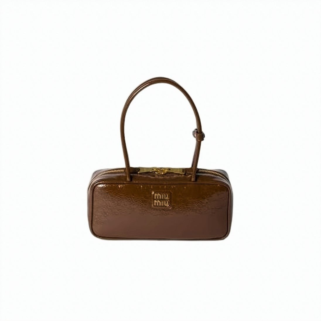 Miu Miu Glossy Rectangular Tote Bag
