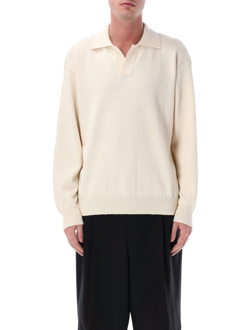 Roberto Collina Irregular Texture Cotton Polo