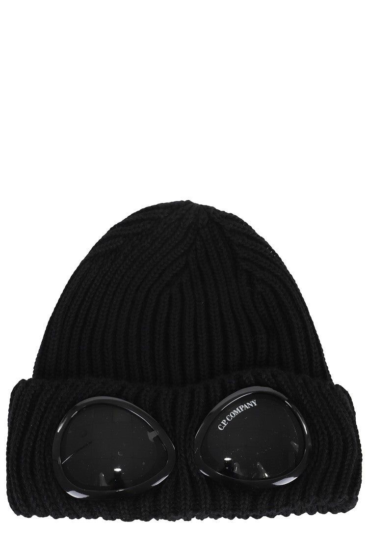 C.P. Company Ribbed Wool Cap With Integrated Goggles