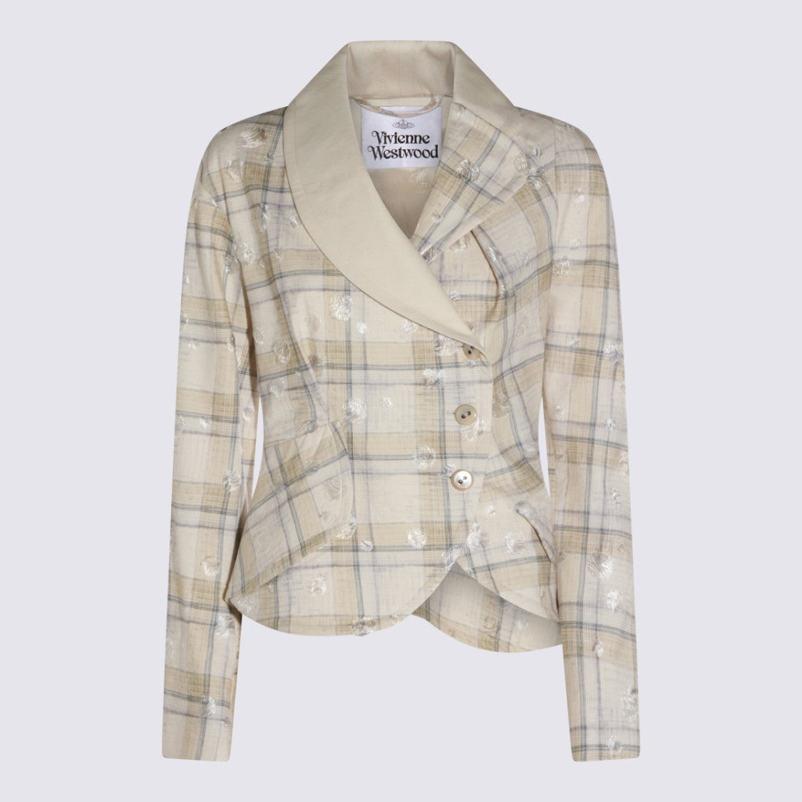 Vivienne Westwood Ecru Check Blazer