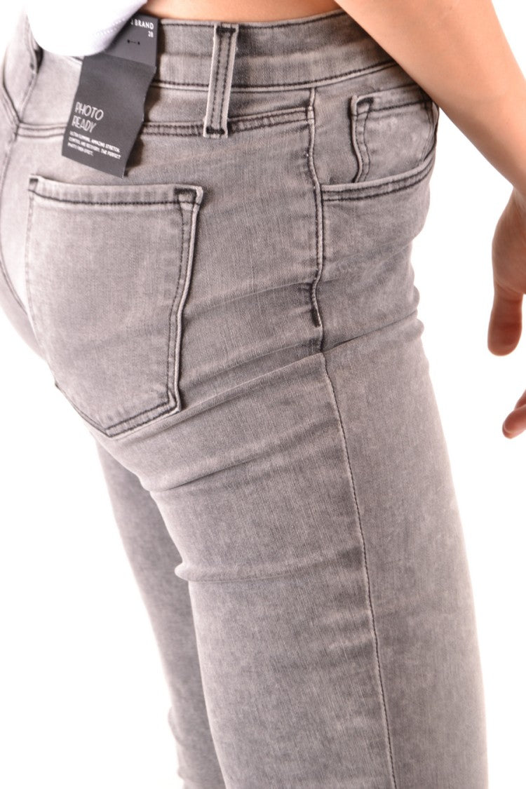 J Brand Cropped Grey Jeans With Flared Leg