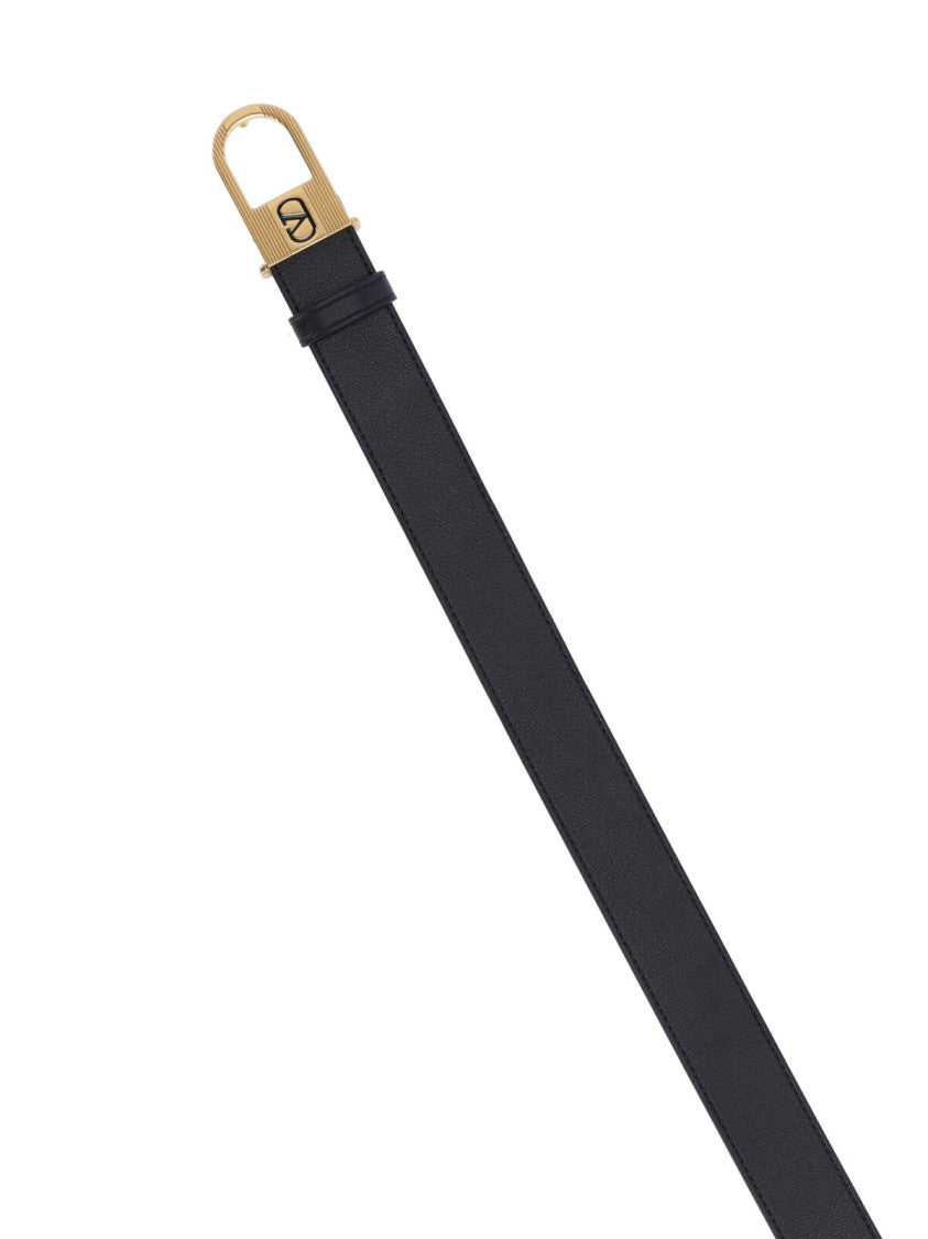 Valentino Garavani Vlogo Signature Belt – Black