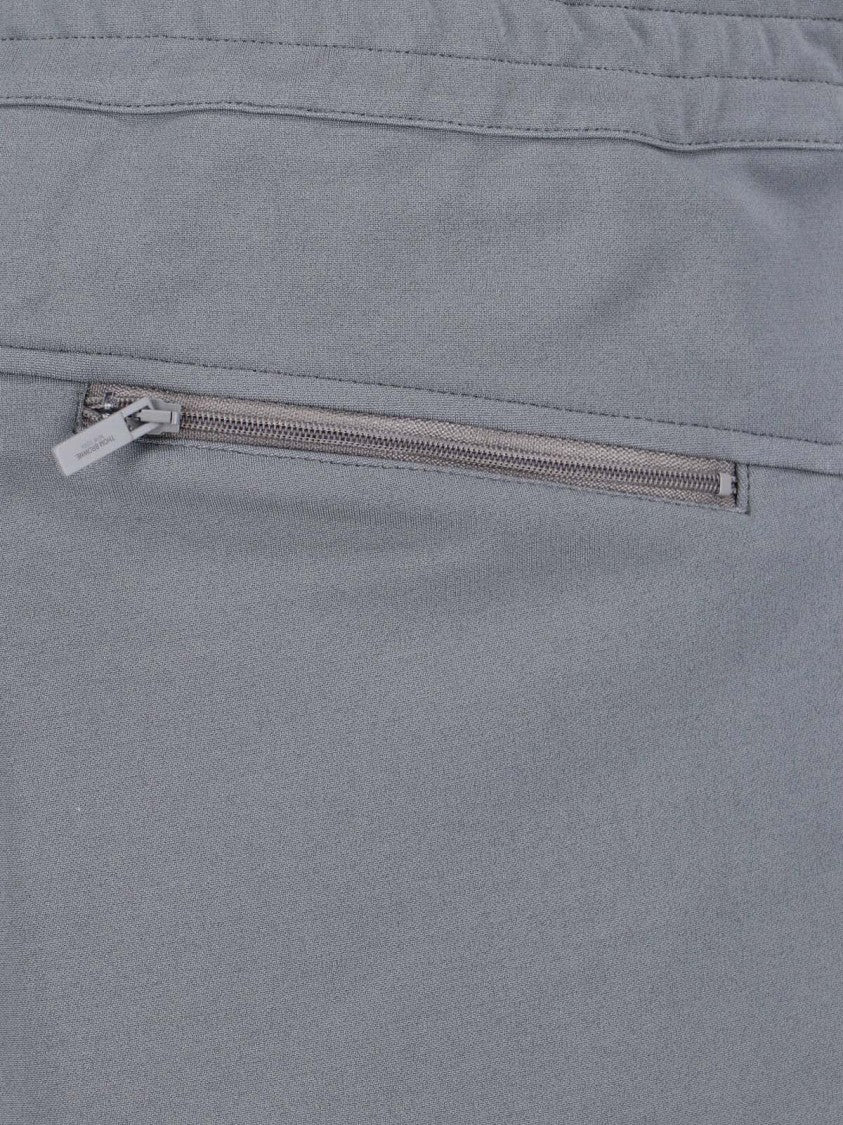 Thom Browne Grey 4-Bar Viscose Blend Straight Shorts