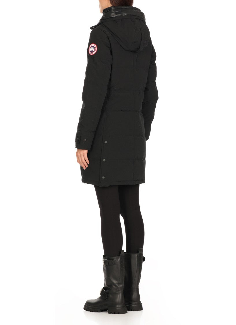 Canada Goose Black Tesh Fabric Shelburne Down Jacket