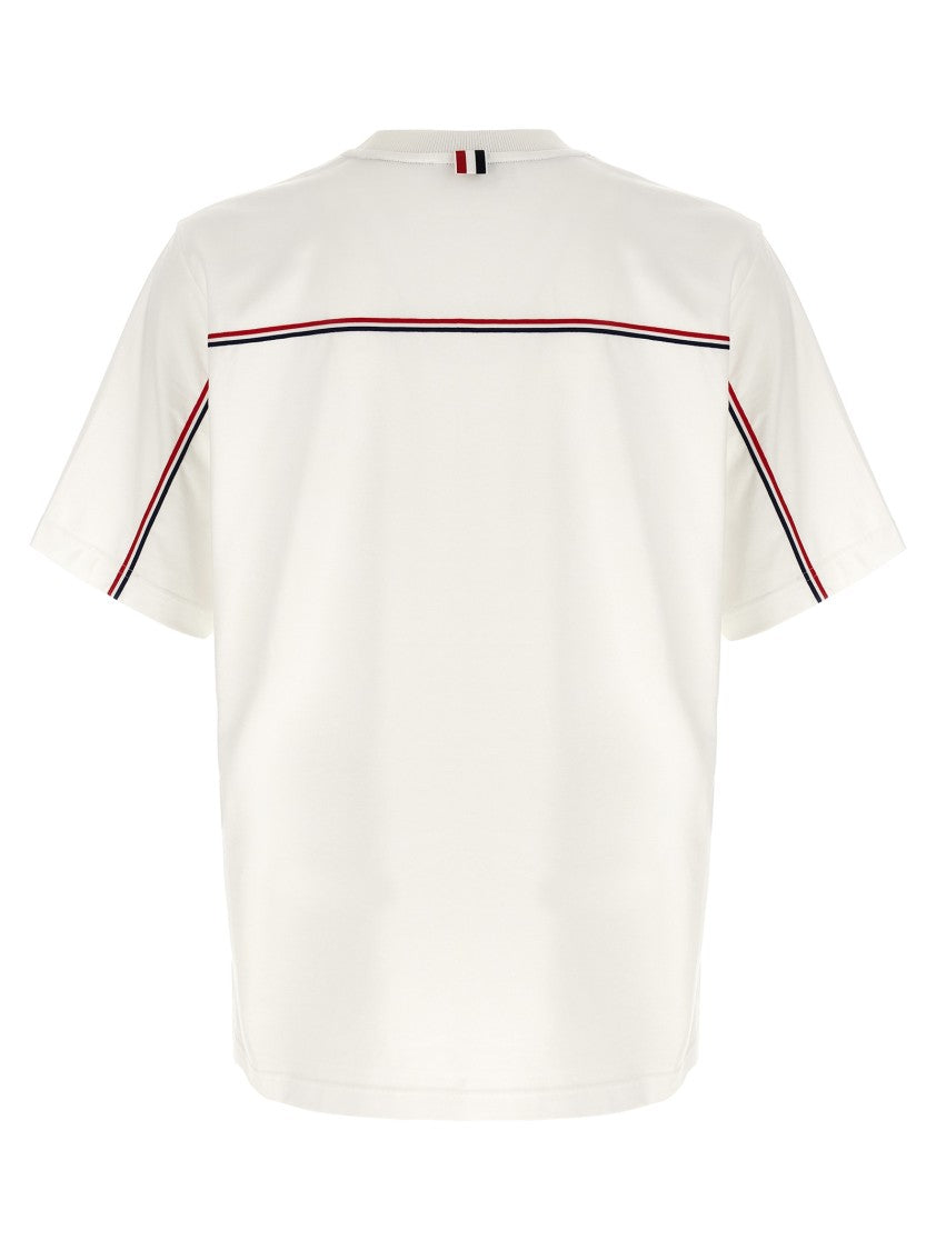 Thom Browne Rwb Knit Trim' T-Shirt