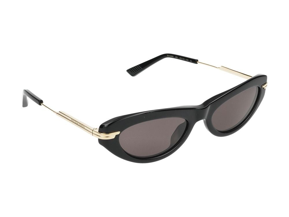 Bottega Veneta Sunglasses Bv1368s 001 Black Gold Grey 53/19/140