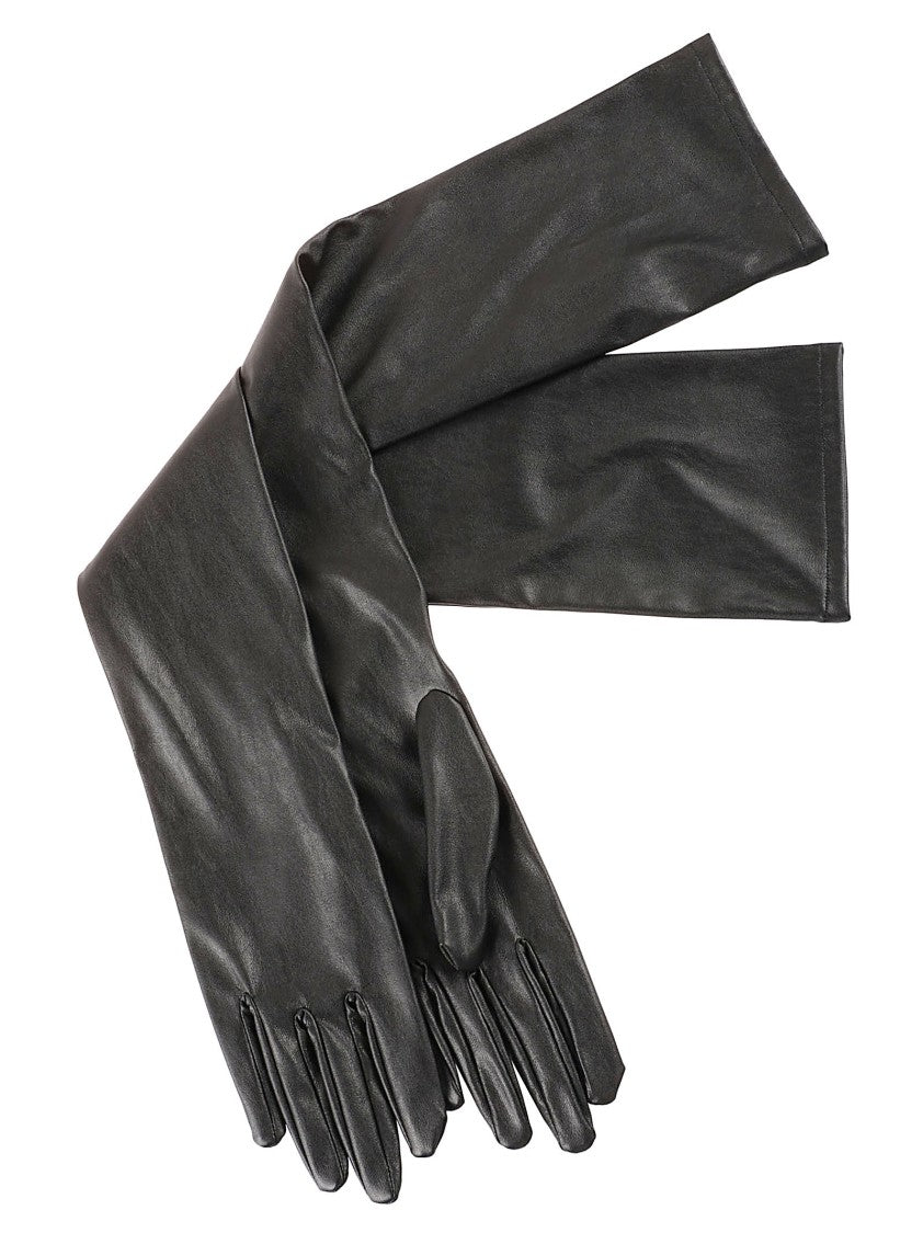 7 For All Mankind Faux Leather Long Gloves With Defined Finger Sections