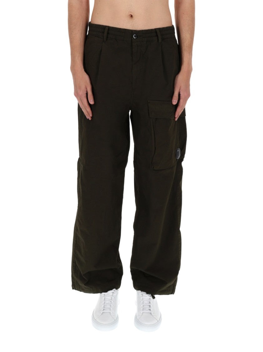 C.P. Company Boxy Wide Leg Multi Pockets Pants Chinos
