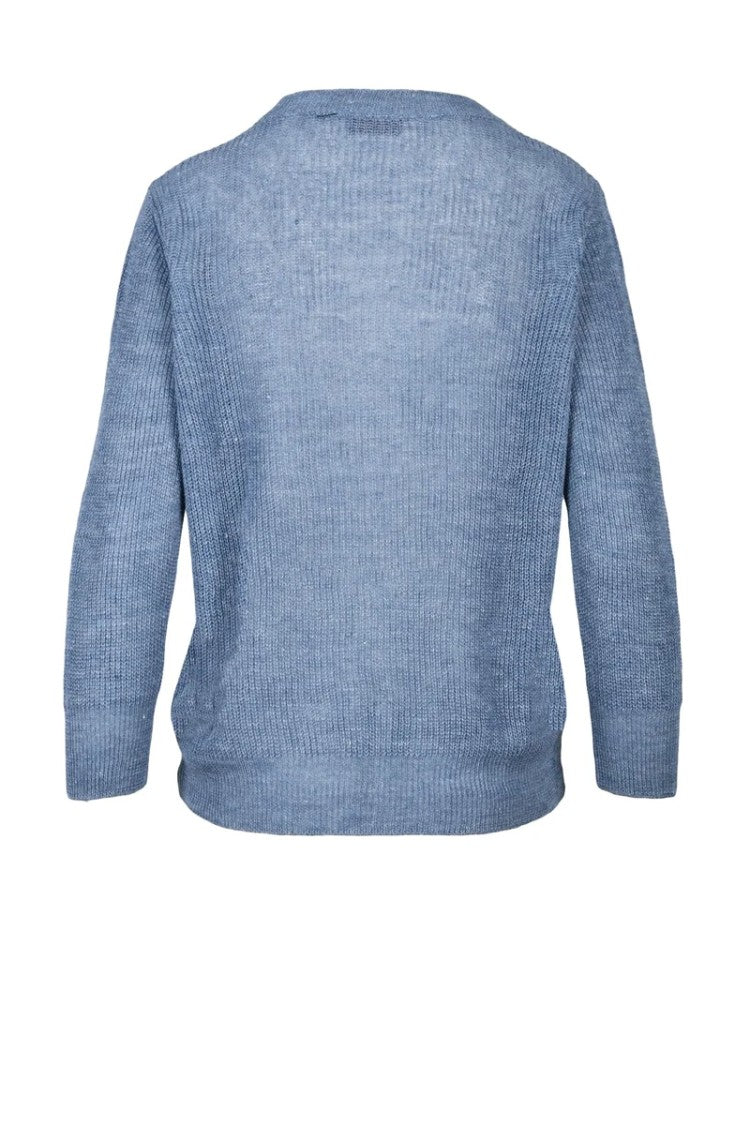 Ambrosio Linen Knit - Blue