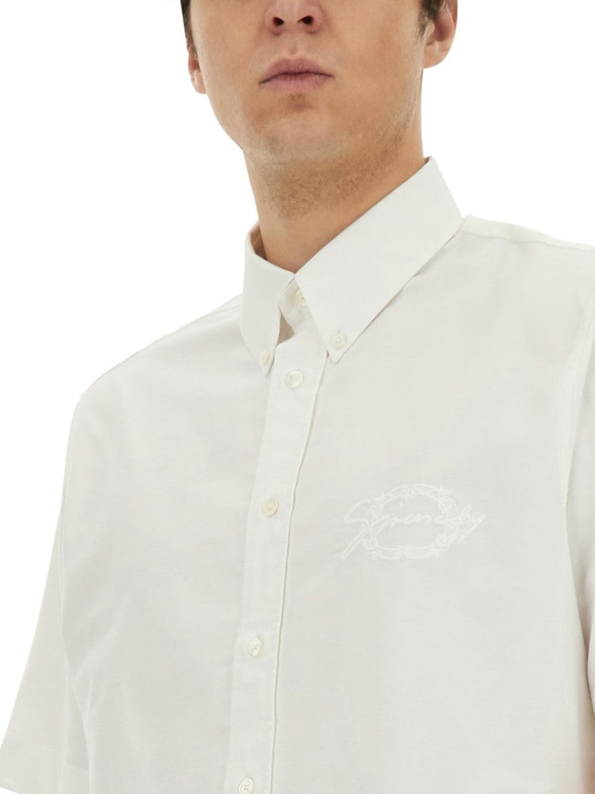 Givenchy Short-Sleeved Button-Down Cotton Shirt